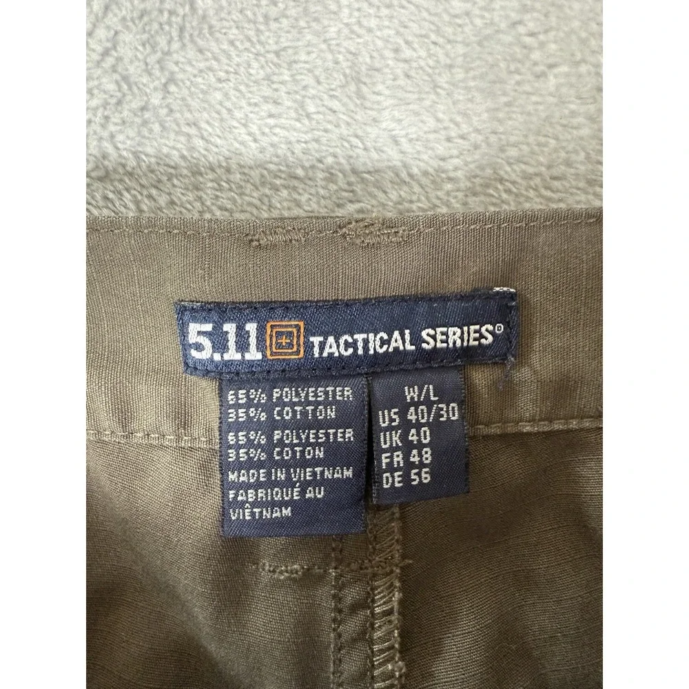 511 Tactical‎ Pants Mens 40x30 Brown Taclite Pro Cargo Ripstop